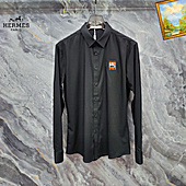 US$37.00 HERMES shirts for HERMES long sleeved shirts for men #770630