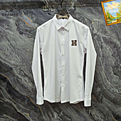 US$37.00 HERMES shirts for HERMES long sleeved shirts for men #770632