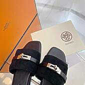 US$78.00 HERMES Shoes for HERMES slippers for women #772403