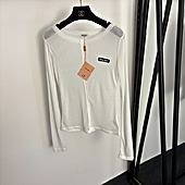 US$39.00 MIUMIU Long-Sleeved T-Shirts for Women #772787