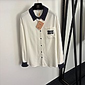 US$54.00 MIUMIU Shirts for Women's MIUMIU Long-Sleeved Shirts #772790