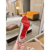 US$130.00 Christian Louboutin 10.5cm High-heeled shoes for women #772965