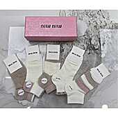 US$20.00 MIUMIU Socks 5pcs sets #776677
