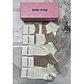 US$20.00 MIUMIU Socks 5pcs sets #776677