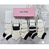 US$20.00 MIUMIU Socks 5pcs sets #776678