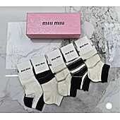 US$20.00 MIUMIU Socks 5pcs sets #776678