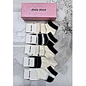 US$20.00 MIUMIU Socks 5pcs sets #776678