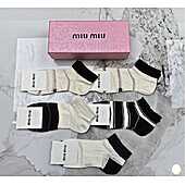 US$20.00 MIUMIU Socks 5pcs sets #776678