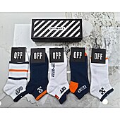 US$20.00 OFF WHITE Socks 5pcs sets #776764