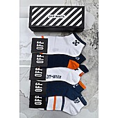 US$20.00 OFF WHITE Socks 5pcs sets #776764