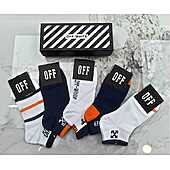 US$20.00 OFF WHITE Socks 5pcs sets #776764