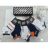 US$20.00 OFF WHITE Socks 5pcs sets #776764