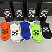 US$20.00 OFF WHITE Socks 5pcs sets #776765