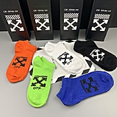 US$20.00 OFF WHITE Socks 5pcs sets #776765