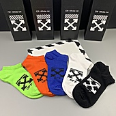 US$20.00 OFF WHITE Socks 5pcs sets #776765