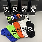 US$20.00 OFF WHITE Socks 5pcs sets #776765