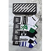US$20.00 OFF WHITE Socks 5pcs sets #776766