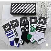 US$20.00 OFF WHITE Socks 5pcs sets #776766