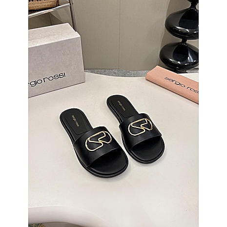 sergio rossi Shoes for sergio rossi Slippers for women #780398