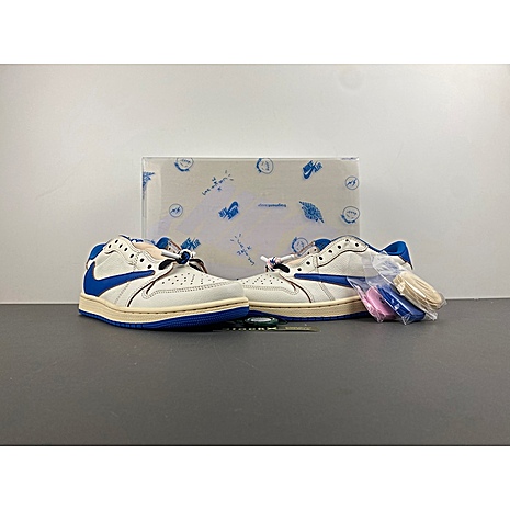 Travis Scott x Fragment x Air Jordan 1 Low OG Shoes for women #782395 replica