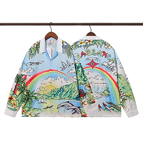 Casablanca shirts for Casablanca Long-Sleeved shirts for men #784830 replica