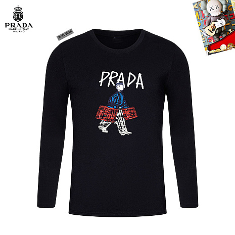 Prada Long-sleeved T-shirts for Men #785792 replica