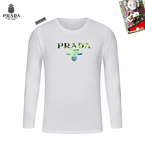 Prada Long-sleeved T-shirts for Men #785793 replica