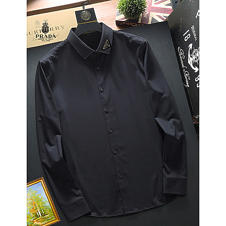 Prada Shirts for Prada long-sleeved shirts for men #785796 replica