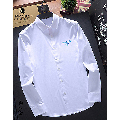 Prada Shirts for Prada long-sleeved shirts for men #785798 replica