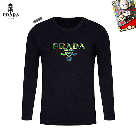 Prada Long-sleeved T-shirts for Men #785812 replica
