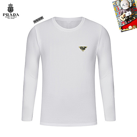 Prada Long-sleeved T-shirts for Men #785813 replica