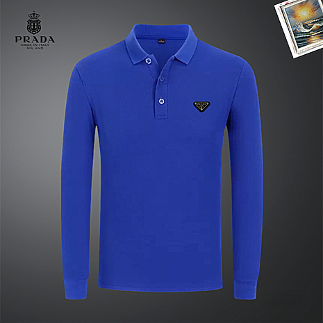 Prada Long-sleeved T-shirts for Men #785820 replica
