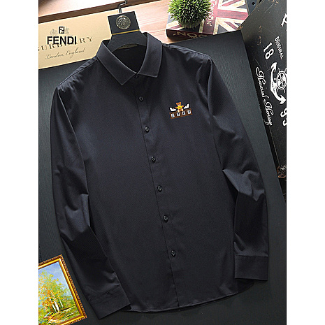 Fendi Shirts for Fendi Long-Sleeved Shirts for men #786111 replica