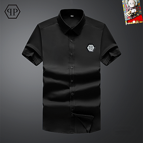 PHILIPP PLEIN Shirts for PHILIPP PLEIN Short-sleeved shirt for men #786418 replica
