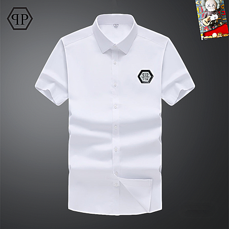 PHILIPP PLEIN Shirts for PHILIPP PLEIN Short-sleeved shirt for men #786419 replica