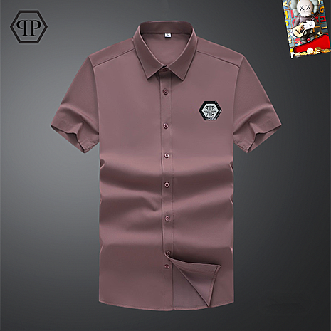 PHILIPP PLEIN Shirts for PHILIPP PLEIN Short-sleeved shirt for men #786421 replica