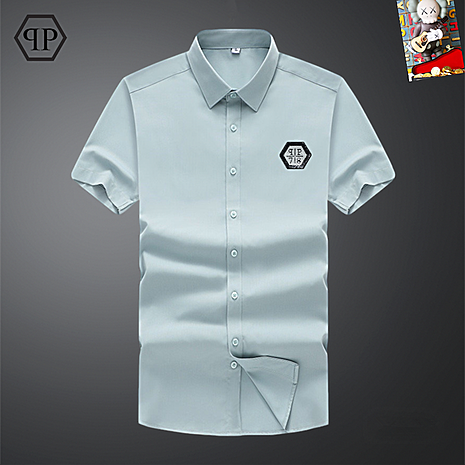 PHILIPP PLEIN Shirts for PHILIPP PLEIN Short-sleeved shirt for men #786425 replica