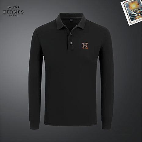 HERMES Long-Sleeved T-shirts for MEN #786452 replica