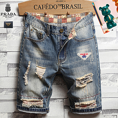 Prada Jeans for Prada Short Jeans for men #787470 replica