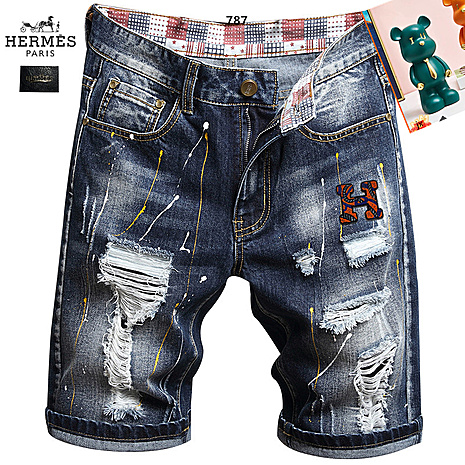 HERMES Jeans for HERMES Short Jeans for men #787768 replica