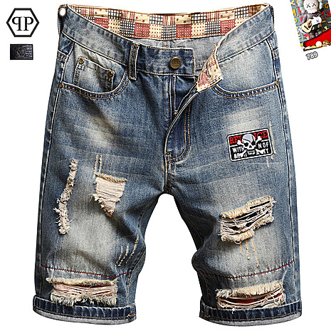 PHILIPP PLEIN Jeans for PHILIPP PLEIN Short Jeans for men #788005 replica