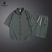 US$50.00 Prada Tracksuits for Prada Short Tracksuits for men #780437
