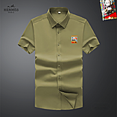 US$33.00 HERMES shirts for HERMES short sleeved shirts for men #786441