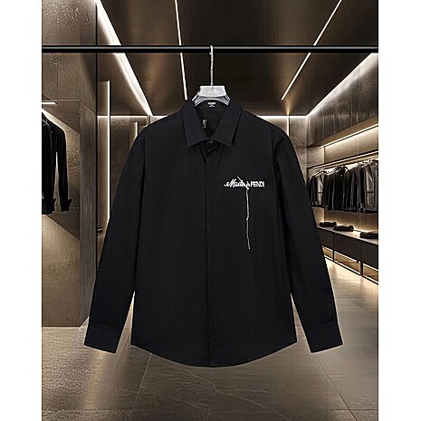 Fendi Shirts for Fendi Long-Sleeved Shirts for men #788882 replica