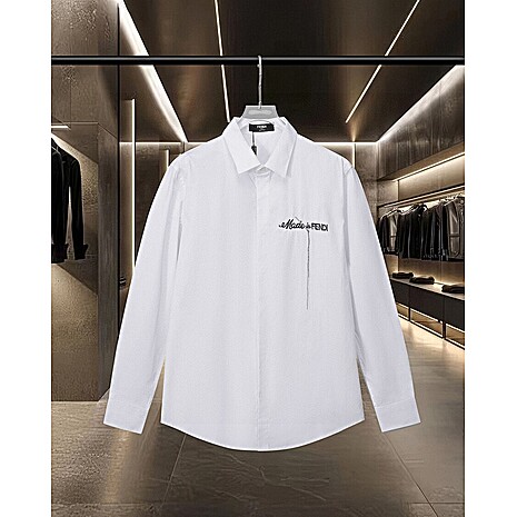 Fendi Shirts for Fendi Long-Sleeved Shirts for men #788883 replica