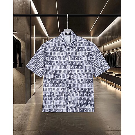 Fendi Shirts for Fendi Short-Sleeved Shirts for men #788901 replica