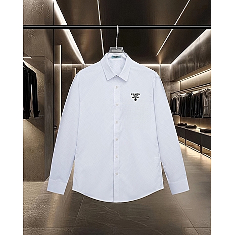 Prada Shirts for Prada long-sleeved shirts for men #789846 replica
