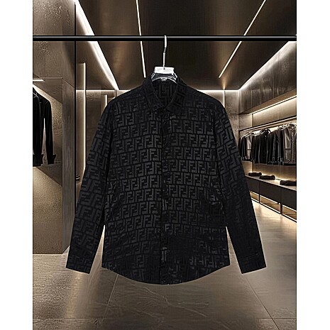 Fendi Shirts for Fendi Long-Sleeved Shirts for men #789871 replica