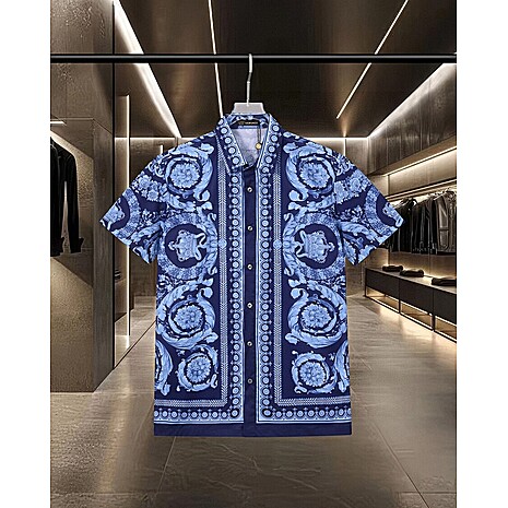 Versace Shirts for Versace Shorts-Sleeveds Shirts For Men #790382 replica