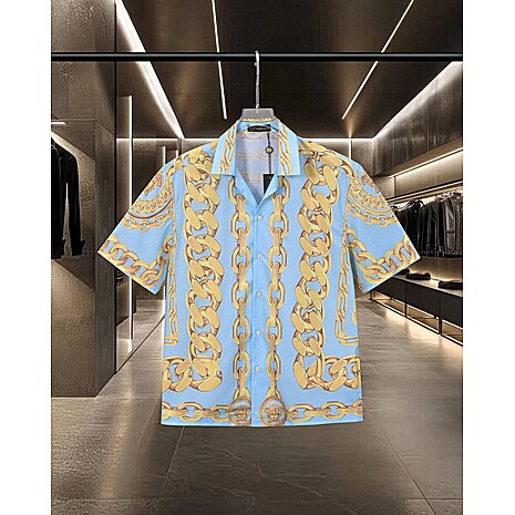 Versace Shirts for Versace Shorts-Sleeveds Shirts For Men #790384 replica